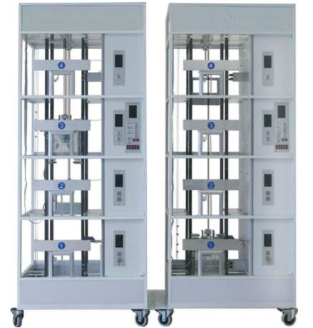 JDTSL-2009群控双联六层透明仿真教学电梯模型（触摸控制）